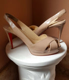 CHRISTIAN LOUBOUTIN - SLINGBACK HEELS - 39