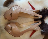 CHRISTIAN LOUBOUTIN - SLINGBACK HEELS - 39
