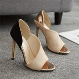 2019 Summer  Women 11.5cm High Heels Open Toe Gold Sandals Female Fetish Gladiat